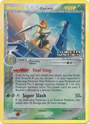 Beedrill 1/113 EX Delta Species