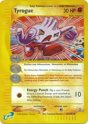 Tyrogue 63/147 Aquapolis