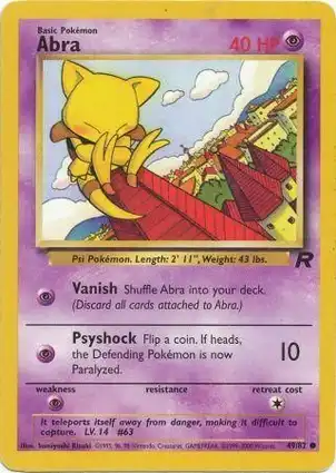 Abra 49/82 Team Rocket