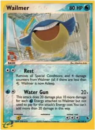 Wailmer 48/109 EX Ruby & Sapphire
