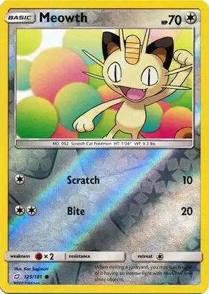 Meowth 125/181 Team Up
