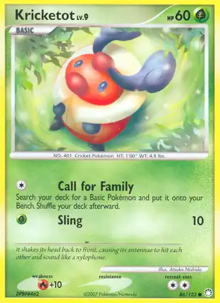 Kricketot 86/123 Mysterious Treasures