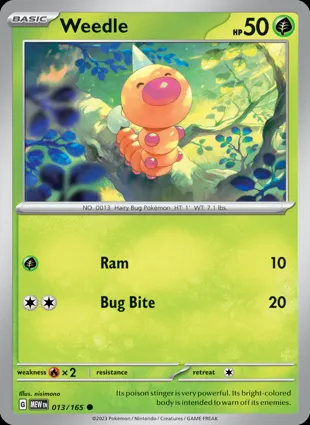Weedle 013/165 Scarlet & Violet 151