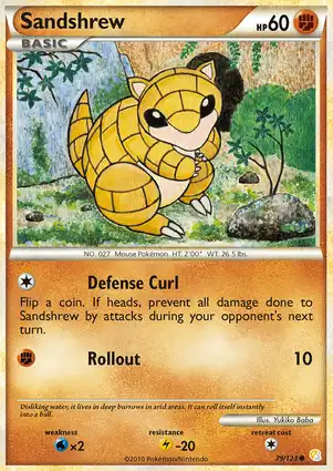 Sandshrew 79/123 HeartGold & SoulSilver