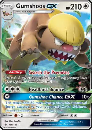Gumshoos-GX 110/149 Sun & Moon