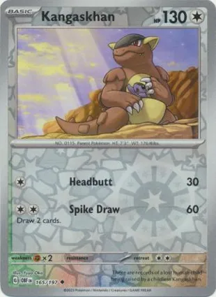 Kangaskhan 165/197 Obsidian Flames