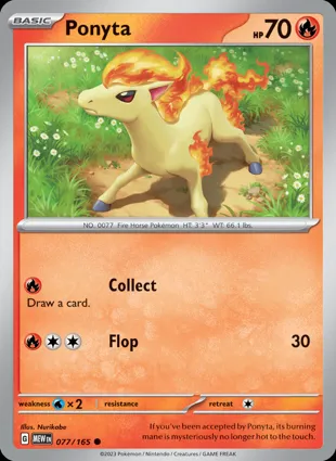 Ponyta 077/165 Scarlet & Violet 151