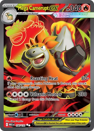 Mega Camerupt ex 156/132 Mega Evolution