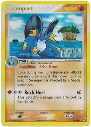 Swampert 27/100 EX Crystal Guardians