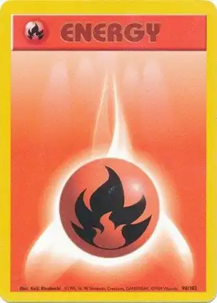 Fire Energy 98/102 Base Set Unlimited