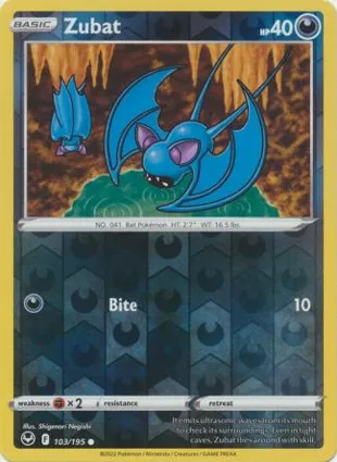 Zubat 103/195 Silver Tempest