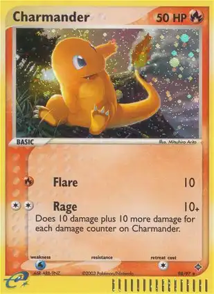Charmander 98/97 EX Dragon