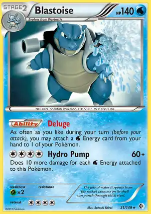 Blastoise 31/149 Boundaries Crossed