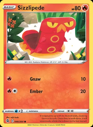 Sizzlipede 046/264 Fusion Strike