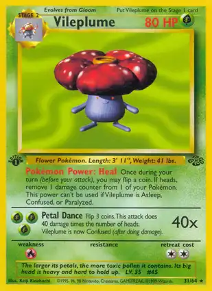 Vileplume 31/64 Jungle 1st Edition