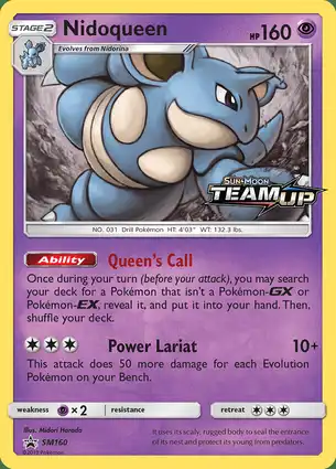 Nidoqueen SM160 Sun & Moon Promos