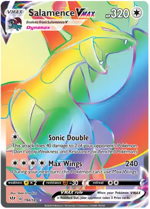 Salamence VMAX 194/189 Darkness Ablaze