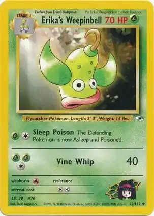 Erika's Weepinbell 49/132 Gym Heroes