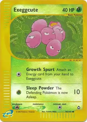 Exeggcute 76/147 Aquapolis