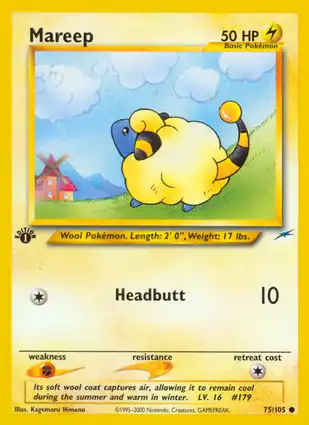 Mareep 75/105 Neo Destiny 1st Edition