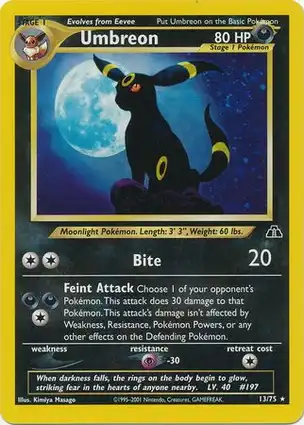 Umbreon 13/75 Neo Discovery