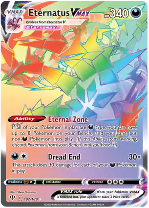 Eternatus VMAX 192/189 Darkness Ablaze
