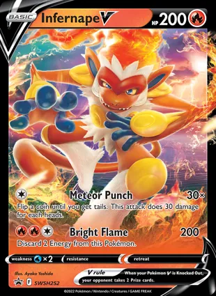 Infernape V SWSH252 Sword & Shield Promos
