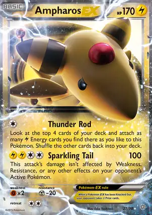 Ampharos-EX 27/98 Ancient Origins