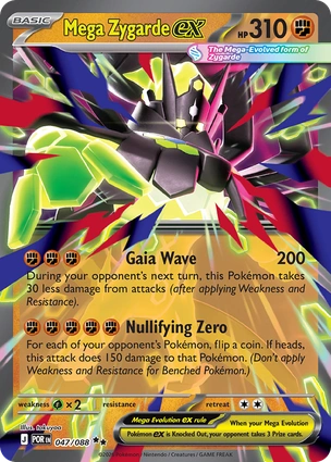 Mega Zygarde ex 047/088 Perfect Order