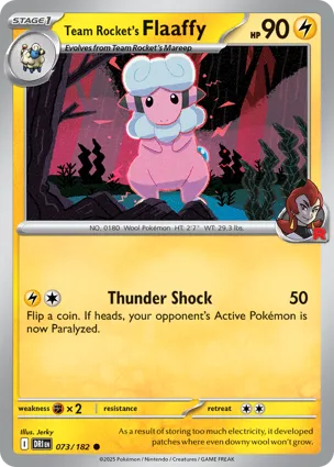Team Rocket's Flaaffy 073/182 Destined Rivals