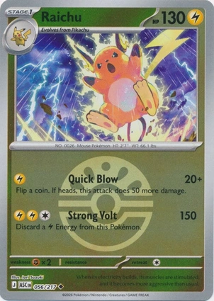 Raichu 056/217 Ascended Heroes
