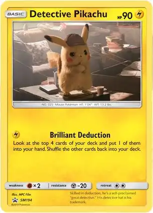 Detective Pikachu SM194 Sun & Moon Promos