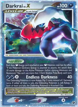 Darkrai LV.X 104/106 Great Encounters
