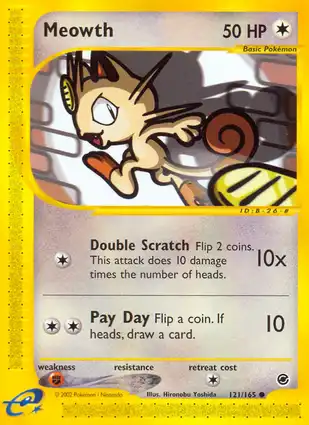 Meowth 121/165 Expedition Base Set