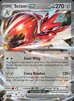 Scizor ex 111/162 Temporal Forces