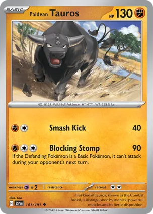 Paldean Tauros 101/191 Surging Sparks