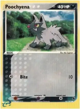 Poochyena 63/109 EX Ruby & Sapphire