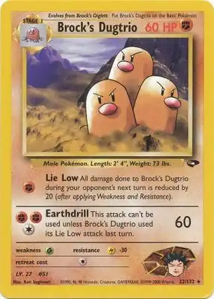 Brock's Dugtrio 22/132 Gym Challenge