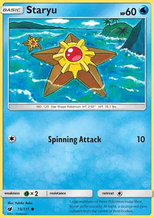 Staryu 15/111 Crimson Invasion