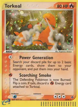 Torkoal 12/97 EX Dragon