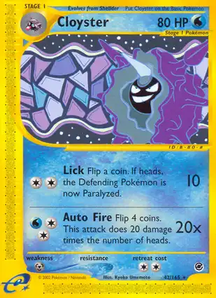Cloyster 42/165 Expedition Base Set
