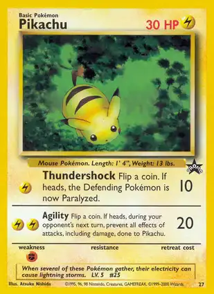 Pikachu 27 Wizards of the Coast Promos