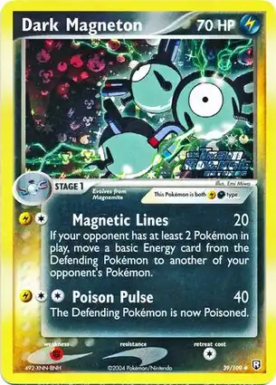 Dark Magneton 39/109 EX Team Rocket Returns
