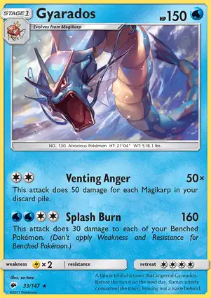 Gyarados 33/147 Burning Shadows