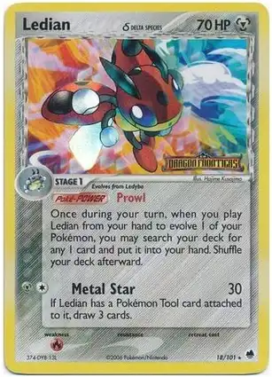 Ledian 18/101 EX Dragon Frontiers