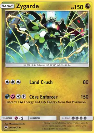 Zygarde 100/147 Burning Shadows