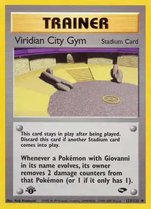 Viridian City Gym 123/132 Gym Challenge 1st Edition