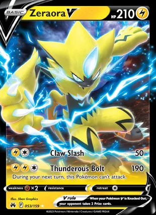 Zeraora V 053/159 Crown Zenith