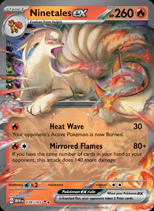 Ninetales ex 038/165 Scarlet & Violet 151
