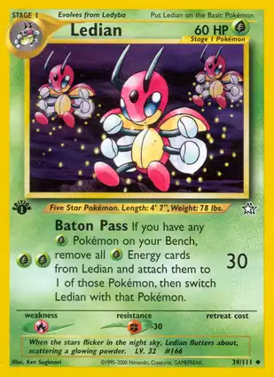 Ledian 39/111 Neo Genesis 1st Edition